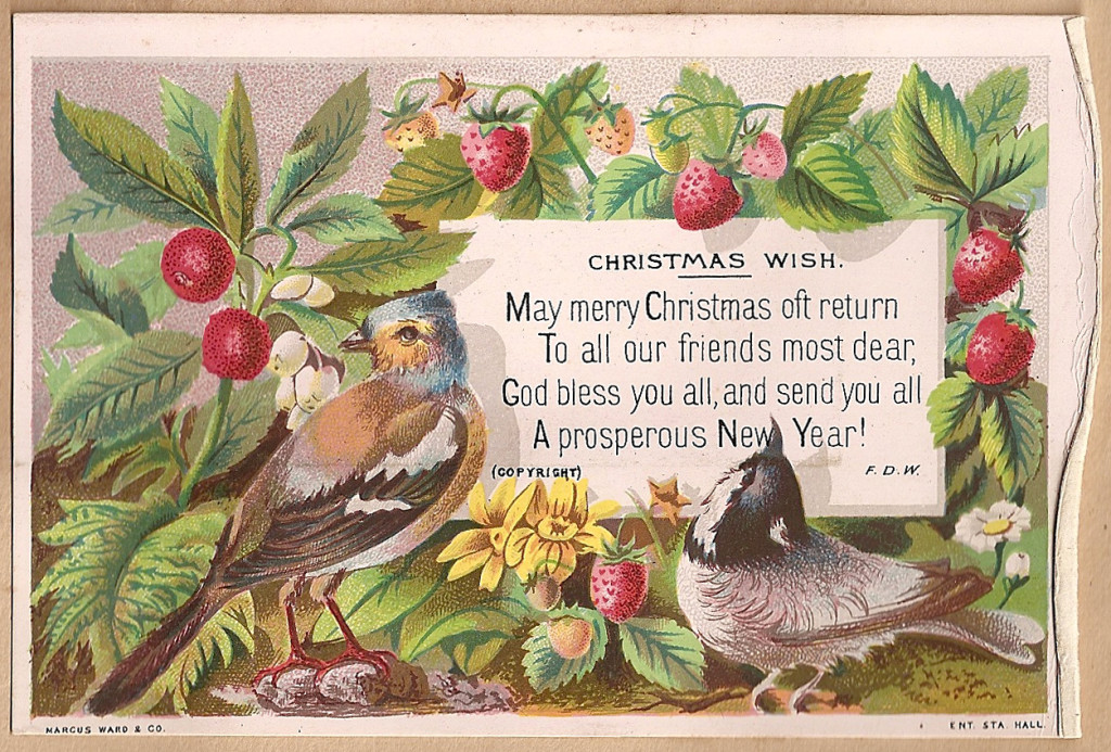 Vintage holiday card