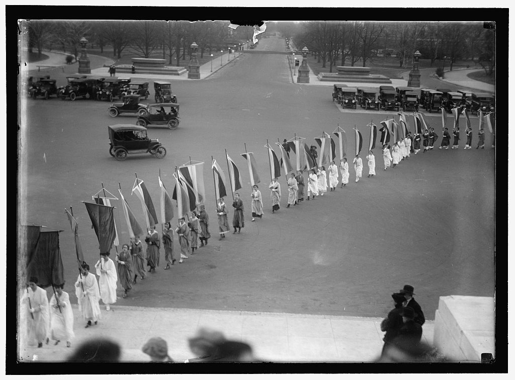 December 25, 1916. Memorial for Milholland in Washington, DC